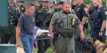 Final Tribute: Law Enforcements Honor K9 Tommy One Last Time Who Was Euthanized