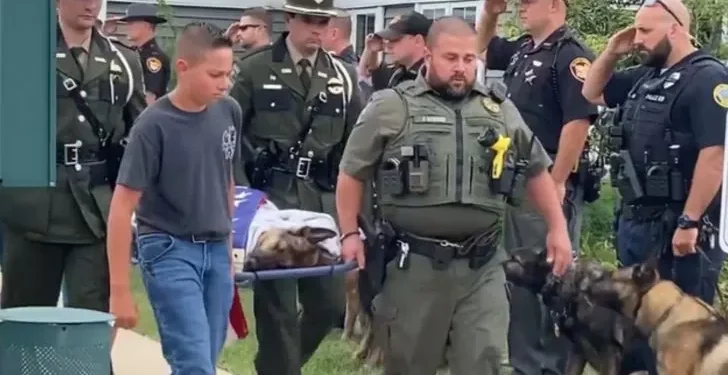 Final Tribute: Law Enforcements Honor K9 Tommy One Last Time Who Was Euthanized