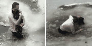Heroic Act in Buffalo: Brave Man Saves Dog From Freezing Waters 