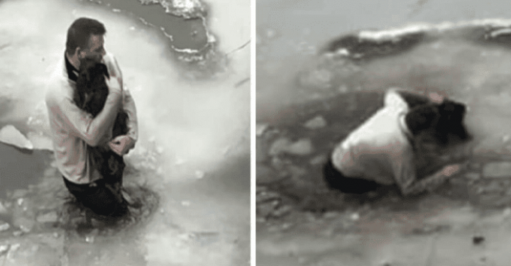 Heroic Act in Buffalo: Brave Man Saves Dog From Freezing Waters 
