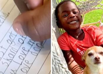 Small Boy Composes the Sweetest Note for His 16-Year-Old Dog